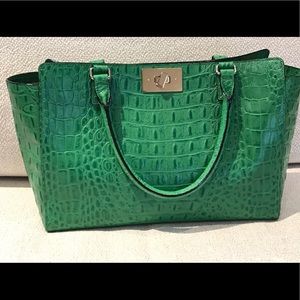 Kate Spade Orchard Valley Green Croco Kelsey